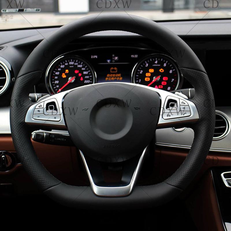Suitable for Mercedes-Benz W213 E-Class 2016-2018 interior modified steering wheel switch button sticker trim strip