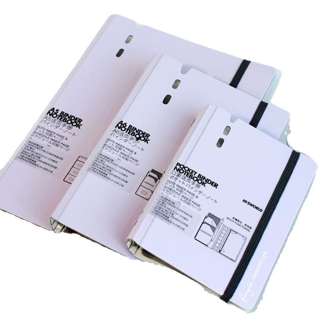 Компактный блокнот в японском стиле: Карманная книга A7, Блокнот A6, Съемный кольцевой блокнот A5