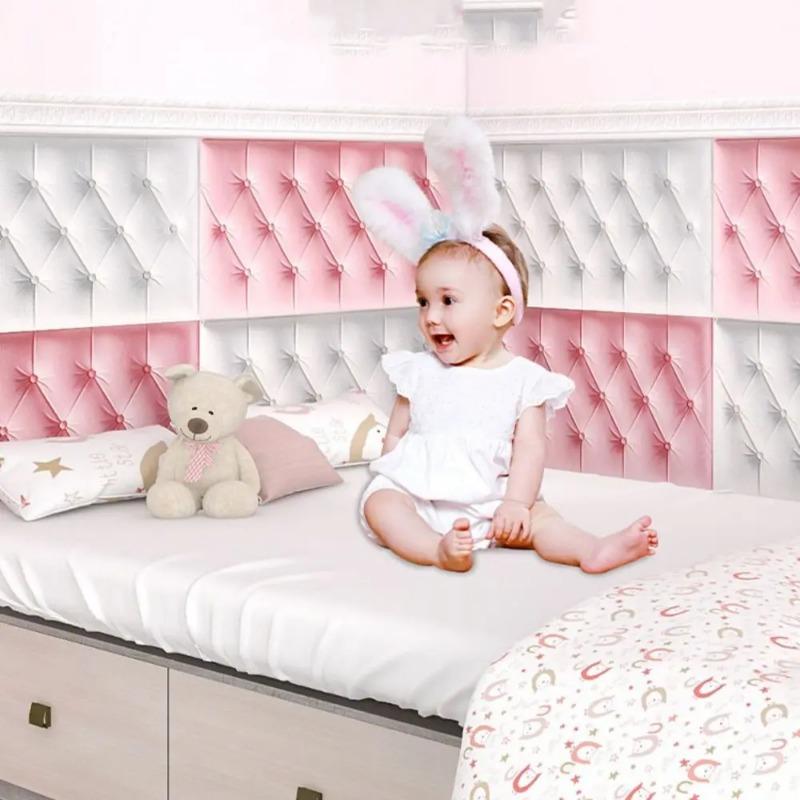 1 шт. утолщенные 3D наклейки на стену, высококачественные антистолкновительные настенные коврики, самоклеящиеся обои для детской спальни