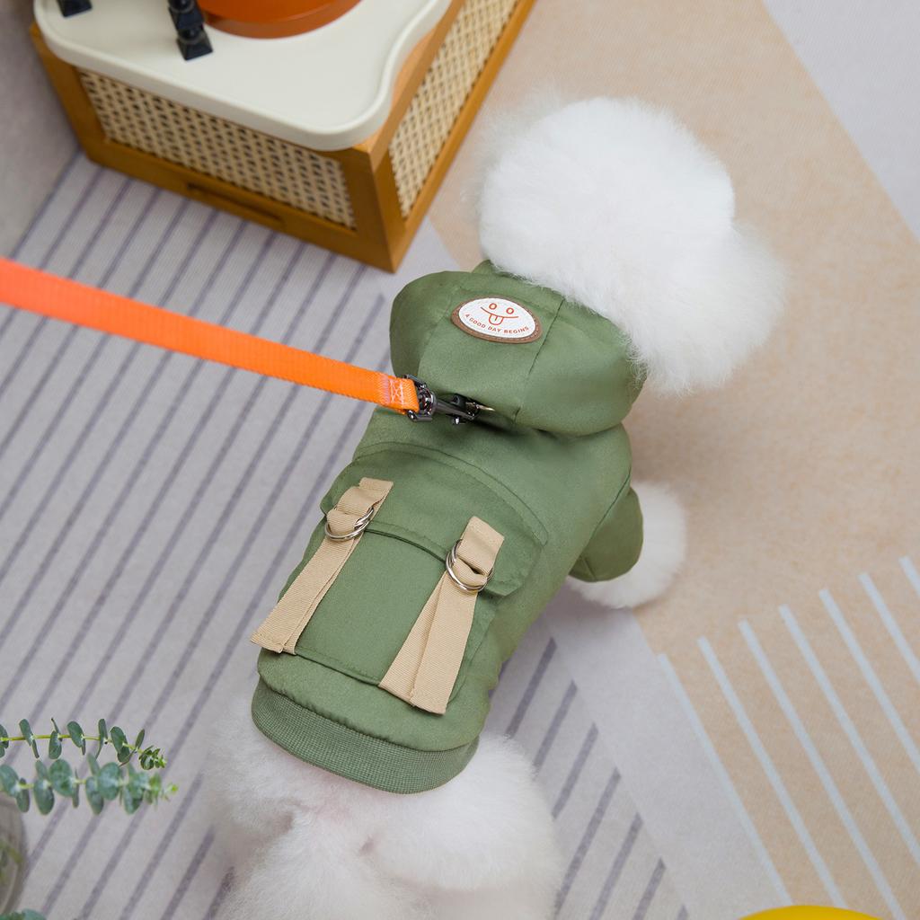 Dog Clothes Autumn and Winter Thick Fashion Traction Cotton Clothes Cat Small Dog Teddy Bigbear Pomeranian Dog Clothes