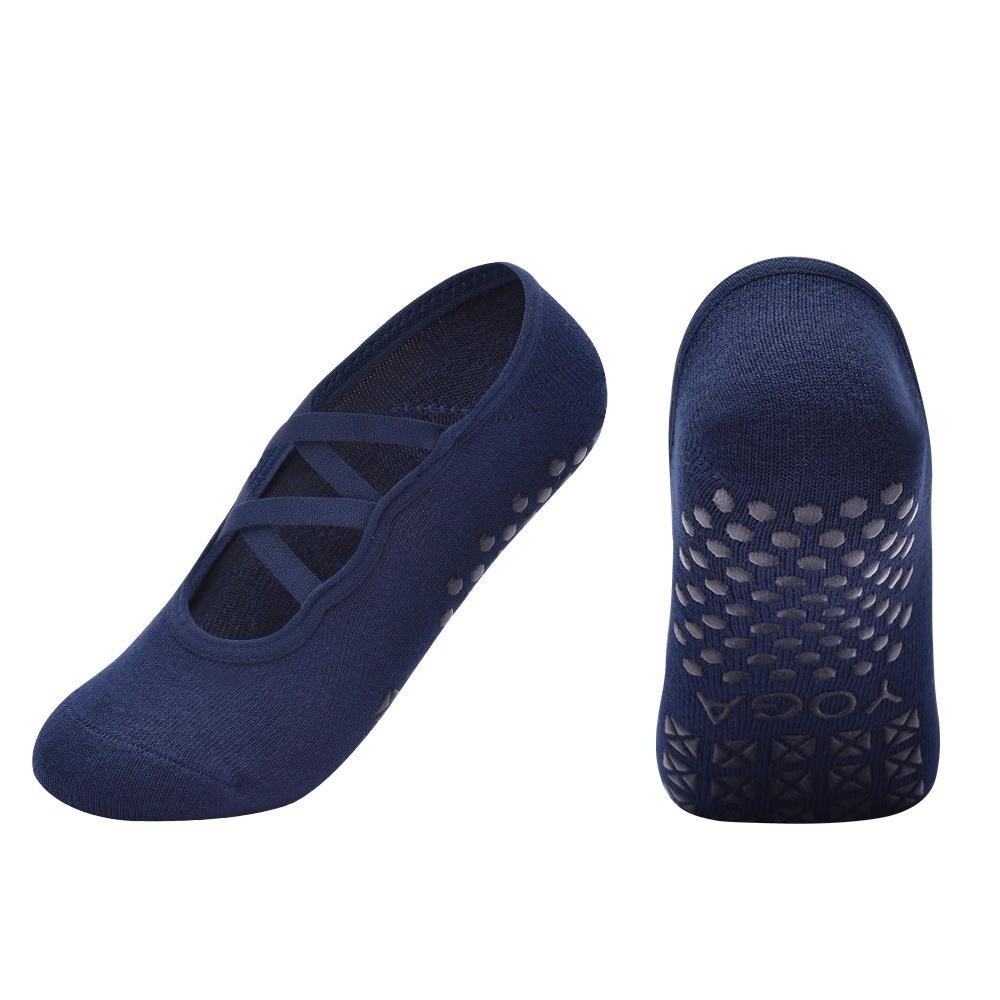 Breathable Pilates Yoga Socks Non-Slip Ballet Boat Socks New Cross-strap Socks for Dance Practice