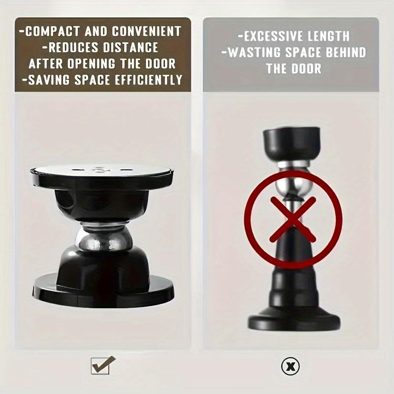 [Магнитный стопор для двери без сверления] Магнитный стопор для двери без сверления, 1 шт. - Установка на клейкое настенное/напольное крепление, надежный фиксатор для удержания двери в открытом положении для дома