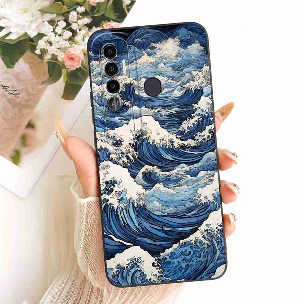 For Tecno Spark 7 Pro Case KF8 Fashion Flower Cat Soft Silicone Back Cover For Tecno Spark7 Spark 7 Pro Phone Case Bumper