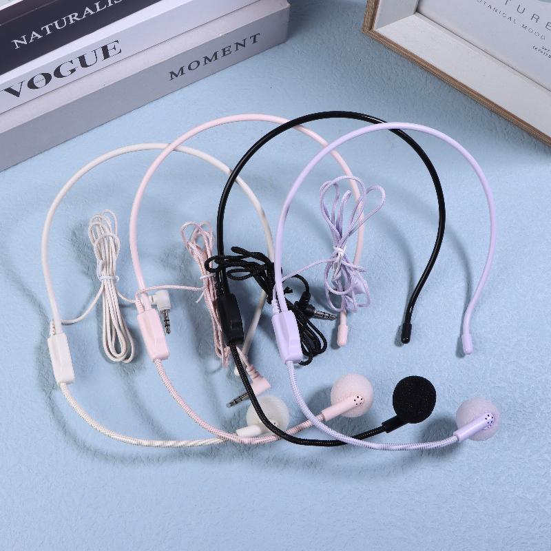 1 шт. Проводной штекер 3,5 мм Головная гарнитура-микрофон для лекций и выступлений, портативная головная гарнитура-микрофон для обучения и совещаний