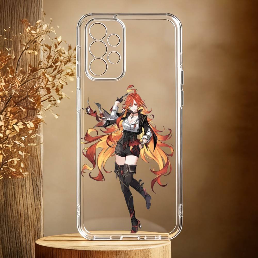 G-Genshin M-Mavika Чехол для телефона Samsung Galaxy A71,A70,A52,A51,A40,A30 Прозрачная крышка