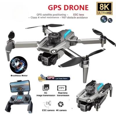 2025 Новый SG109 Max Мини Дрон 8K Профессиональная HD ESC Камера Бесщеточный 5G WiFi GPS Складной 4-осевой Квадрокоптер с функцией предотвращения сотрясений и преодоления препятствий Игрушка в подарок