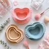 Heart-Shaped Drying Rack & Storage Tray with Textured Base Portable Washing Mat  for Travel