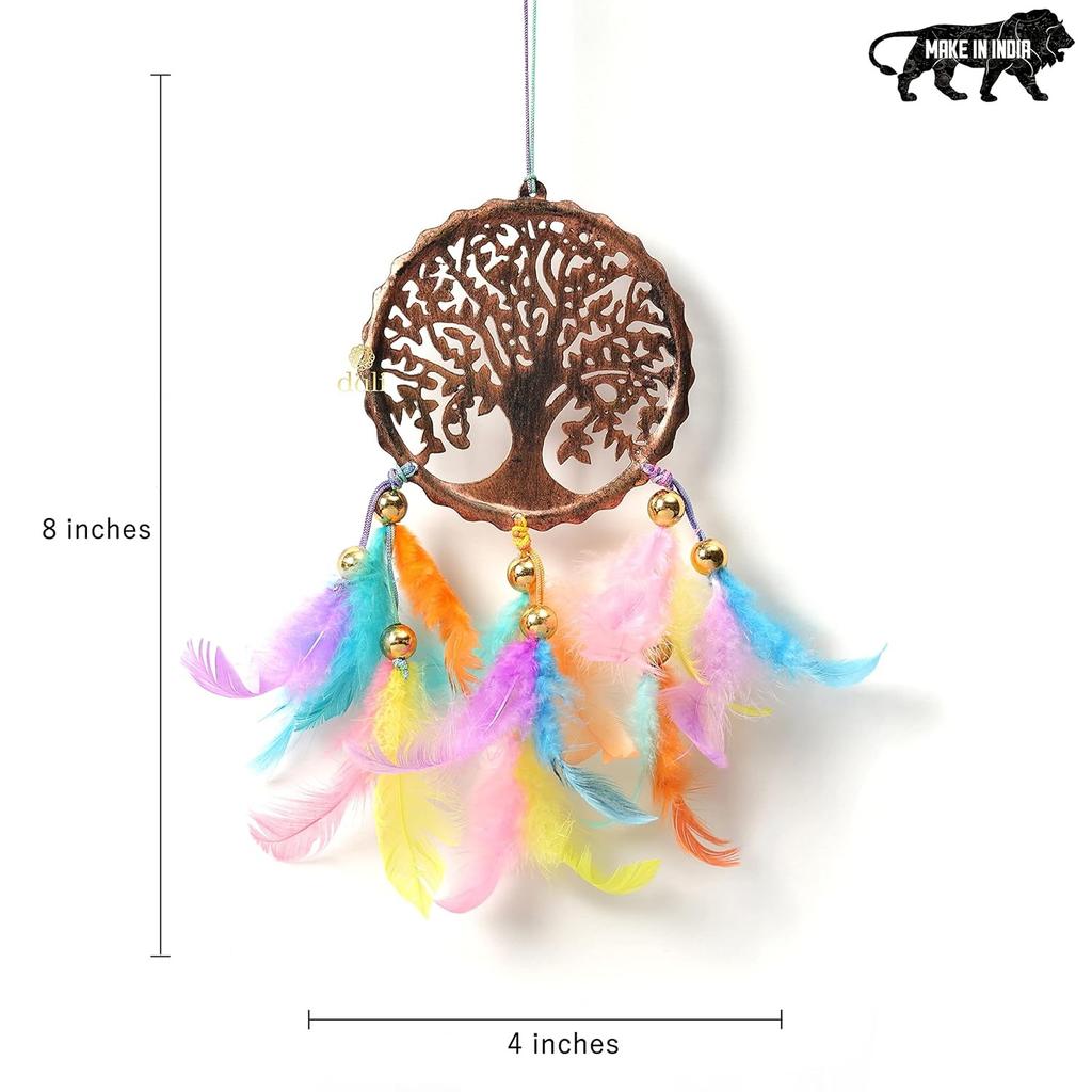 Ловец снов для автомобиля Древо Жизни, Dream Сatcher Feather Car Hangings Tree of Life, Duli