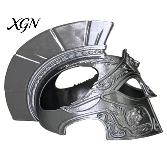Roman Centurion Cat Costume Helmet, 3D Printed Warrior Mask, for Halloween Funny Cosplay Mask Pet Party Accessories Outfit