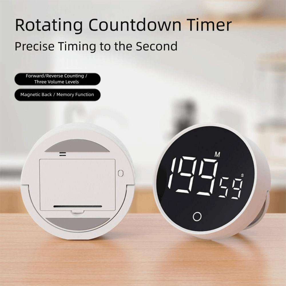 Large LED Display Cooking Digital Countdown Volume Adjustable Magnetic Egg Timer for Classrooms