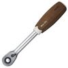 VESSEL Wooden Ratchet Handle with Non-Slip Grip, 3/8" (9.5mm) Drive, HRH3-W