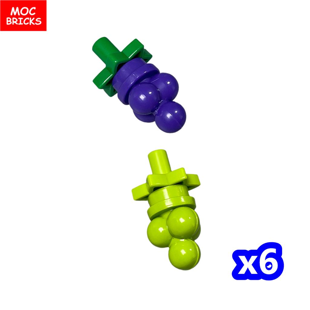 MOC Bricks Square Grape Trellis City Farm Vineyard Garden Scene Accessories Educational Building Blocks Model Kids Toys Gifts