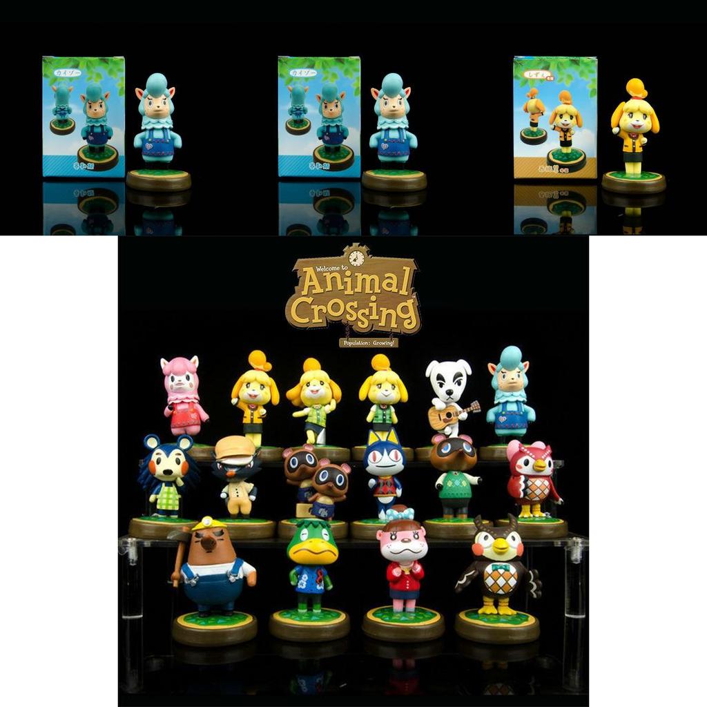 Очаровательные фигурки Animal Crossing Яркие ПВХ куклы Подарок для детей