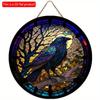 1 шт. 2d плоский круглый деревянный плоский знак - 20 см Знак с изображением птицы павлина, украшение для офиса и дома, подарки на День матери, настенные декоративные элементы на День благодарения