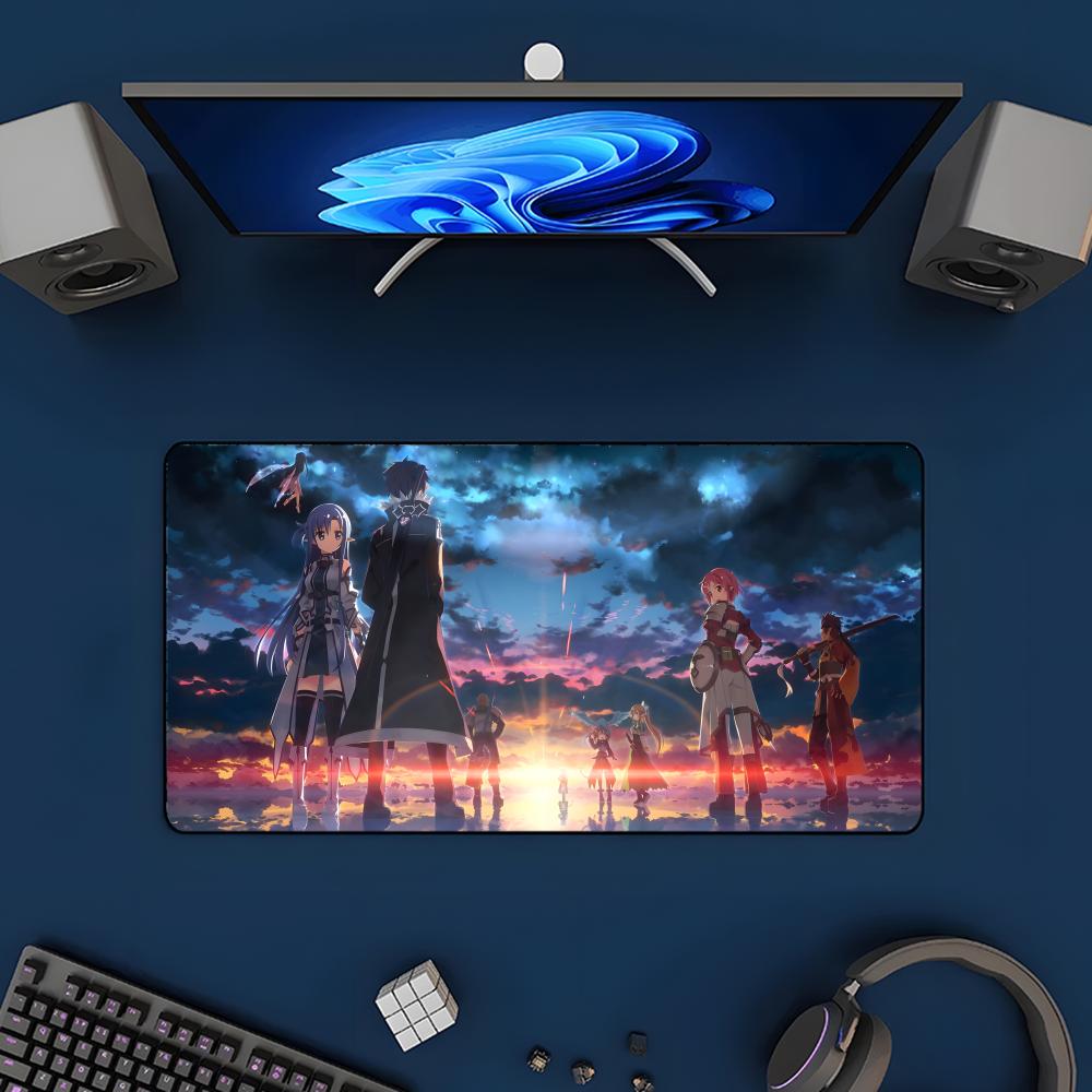 anime Swword Art Oonline Asuna Mouse Pad Mousepad Large Gaming Mouse Pad LockEdge Thickened Computer Keyboard Table Desk Mat