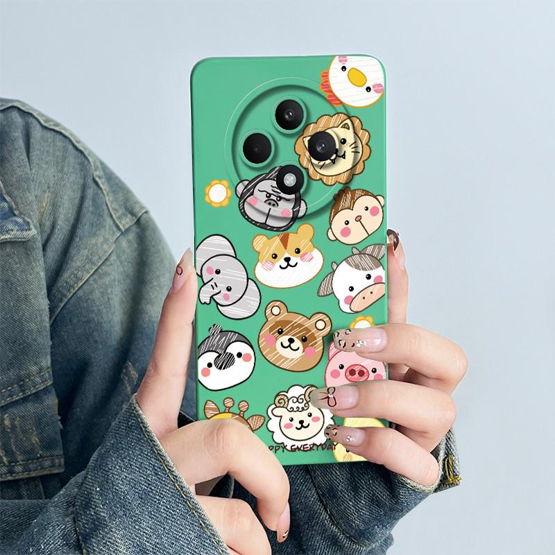 Для OPPO Reno 12 F 4G Чехол Reno12 FS Reno12 F 5G Чехол для телефона Reno12F CPH2637 CPH2687 Задняя крышка Цветок Расписной Печатный Мягкий Funda