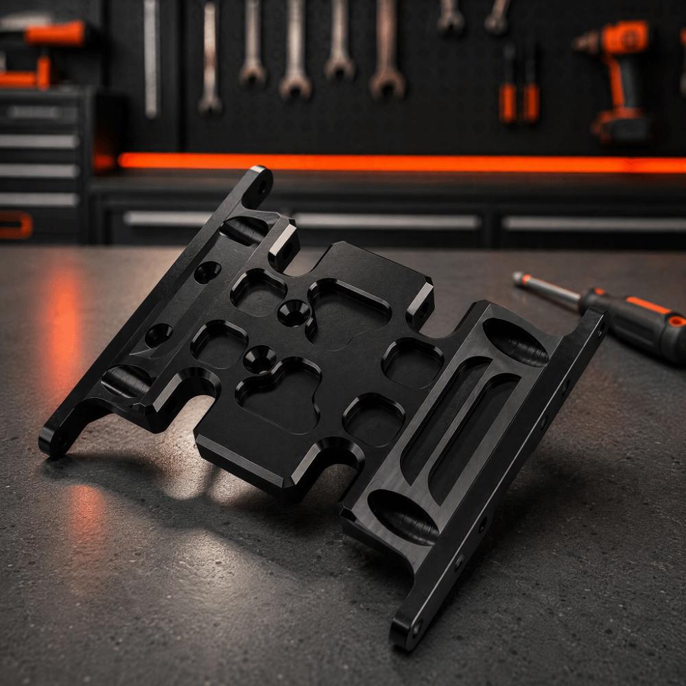Lightweight Gearbox Mount Aluminum Alloy RC Upgrade Parts Durable Chassis Frame Brace  Hobbyists