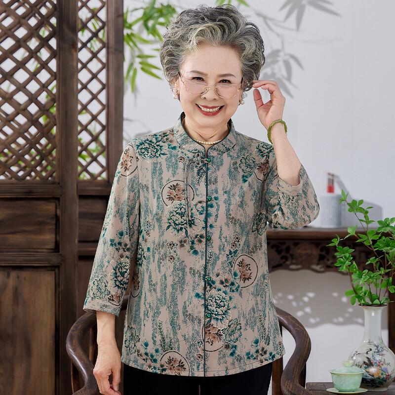 Женская летняя рубашка свободного кроя для среднего/пожилого возраста
