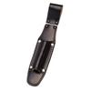 Black Split Leather Ratchet Holder with Hinge and Double Stitching, CE-35C