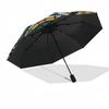 Bee Color RetroThemed Automatic Opening and Closing Umbrella - 8 Ribs, Suitable for Leisure and Going Out, Outdoor Accessory, Gothic Style,