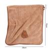 Soft Capybara Pattern Cartoon Towel Super Absorbent Coral Velvet Bath Towel Cartoon Thicker Face Towel Bathroom