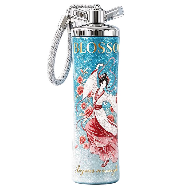 Heyuxi Pure Titanium Floral Portable Insulated Cup