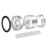 RC Car Inch Internal Beadlock Wheel Widened Version 35mm Internal Beadlock Wheel Hub for AXIAL SCX10 RC Crawler 1 and 4 1.9 No. (Silver Black, Pieces)