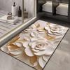 Diatom Printing Bathroom Thickening Mat Bath Non-slip Carpets In Wash Basin Bathtub Side Floor Rug Shower Room Doormat Memory Foam 3D Pad