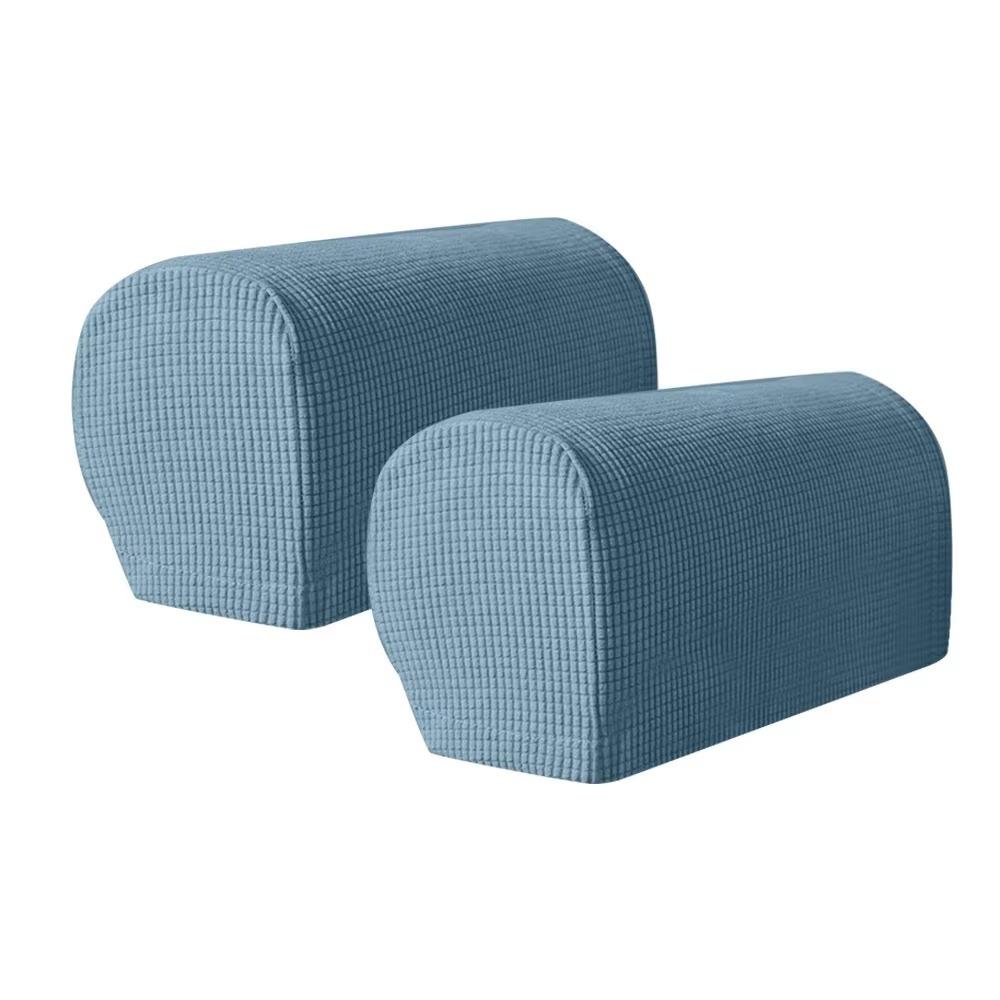 2Pcs Elastic Stretch Jacquard Sofa Arm Covers Dust-Proof Armchair Slipcovers Couch Cover  Sofa