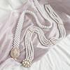 Korean Style Pearl Belt For Females With Stretchable Design For Dress Night Out