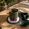 Heat Resistant Christmas Coaster Woven Cotton Rope Insulated Mat Pot Table Mat  Holiday