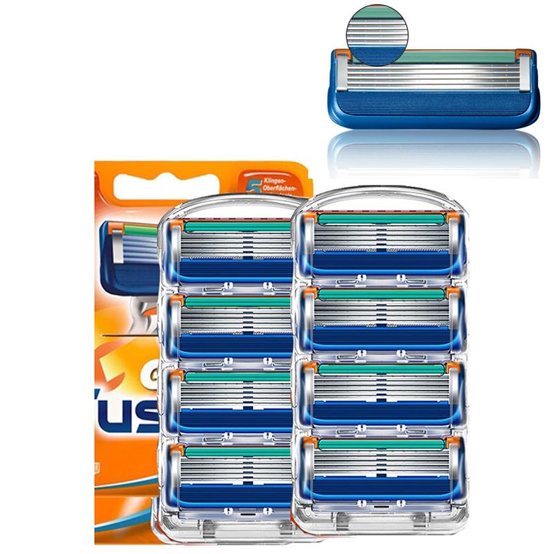 8 шт. Сменная головка для бритвы для мужчин Профессиональное безопасное лезвие для бритья
