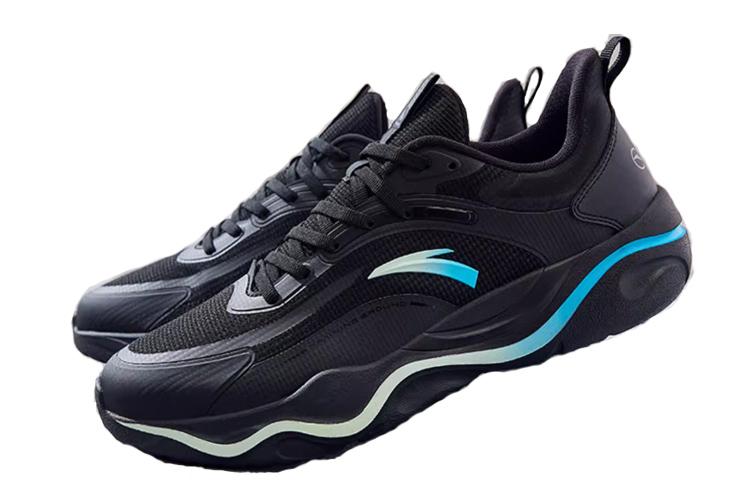 Men's Sneakers Anta Milk Nougat Candy Cushioning Lightweight Low top Training Shoes Men's Black