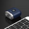 Мини-электробритва с цифровым дисплеем, USB-перезаряжаемая, водонепроницаемая, с двумя головками, портативная, для путешествий, бритва для мужчин, триммер для бороды, инструмент для удаления волос