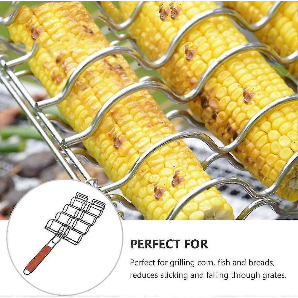 Grilling Accessories Corn Grilling Basket Stainless Steel Corn Holder Grill Accessories for Outdoor Grill