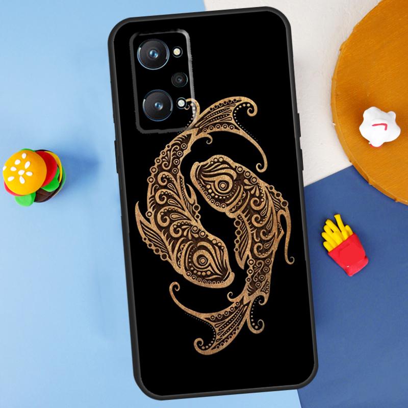Знаки Зодиака Для Чехла Realme GT7 Pro GT 6T 6 5 C67 C61 C55 C53 C51 C21Y C25S C75 10 11 12 13 14 Pro Plus