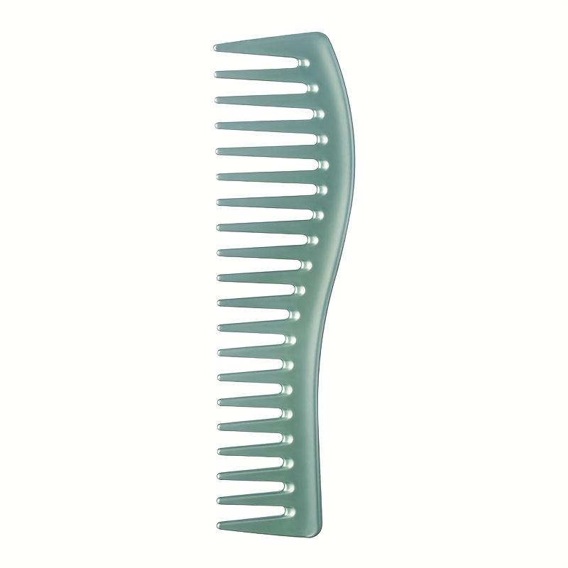 Men's Hair Grooming Tool - Wide-Tooth Styling Comb - Durable ABS Plastic Handle - Ergonomic Retro Design for Hair Dyeing