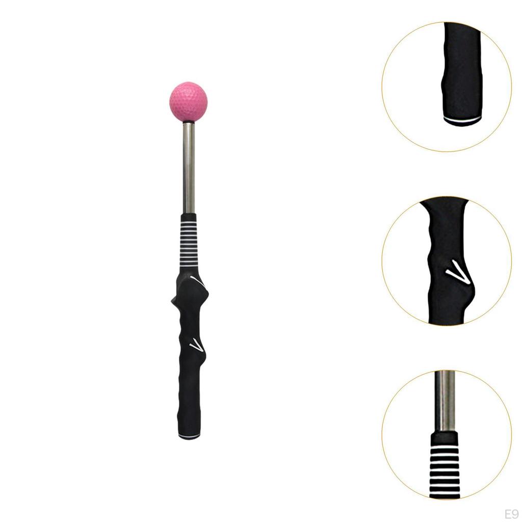 Golf Swing Trainer Telescopic Warm Up Stick Lightweight Outdoor Training Aid Alignment