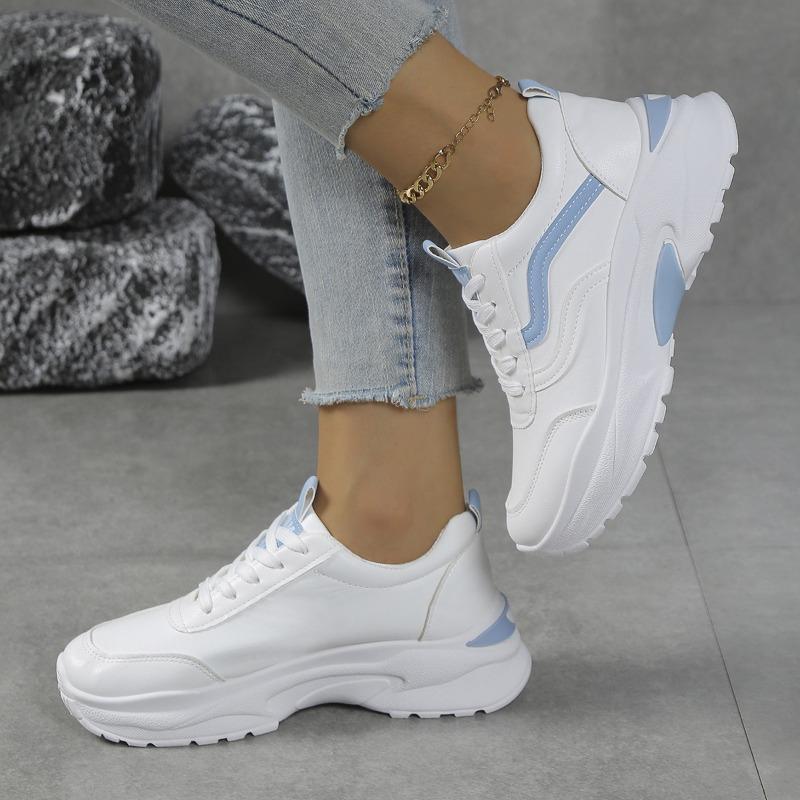 Женские дышащие сетчатые спортивные кроссовки в корейском стиле 'Dad Shoes' на толстой подошве для весны и осени.