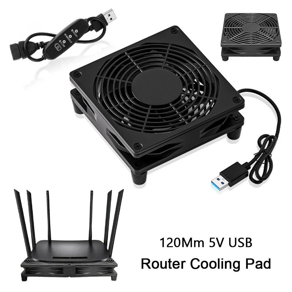 1Pcs 3 Speed Adjustable Router Cooling Fan Modem Heat Dissipation Base WiFi Modem TV Box