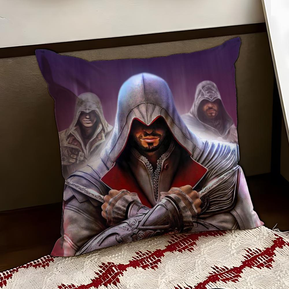 Игровой Assassins Creed Чехол на подушку Двусторонний Мягкий Прочный Чехол для подушки Дом Автомобиль Многоцелевое Использование для Ежедневного Комфорта