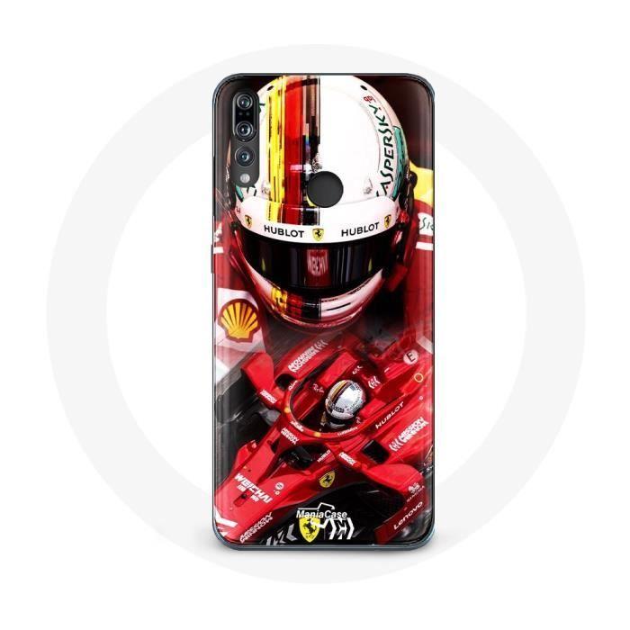 Чехол для Huawei p30 Формула 1 Себастьян Феттель F1 Красный