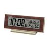 Seiko Часы Будильник, Настольные часы, Натуральные настольные часы, Радиоволна, Цифровой календарь, Температура, Влажность, Видно ночью, Всегда включены,