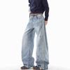 Джинсы JYL Унисекс Bootcut Американский Винтаж Весна Нишевые Свободные Модные Джинсовые для Пары