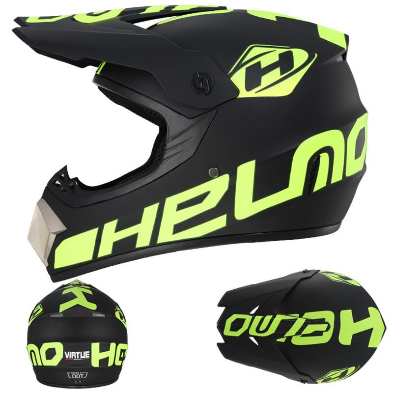 Full Face Motorcycle Helmet Off-Road Karting Mountain Downhill Racing - Adult Mens Cycling Safety Gear