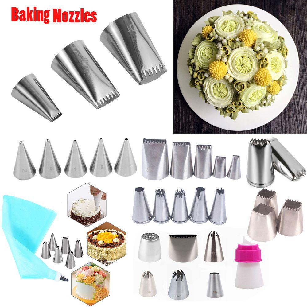 Stainless Steel Pastry Tips Baking Mold Ice Cream Tool Cake Decorating Icing Piping Nozzles