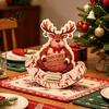 Festive Desk Accessory Christmas Wooden Rocking Piece Boxwood Rocker Handmade Home Office Decoration Holiday Decor for Classroom Desktop Ornament