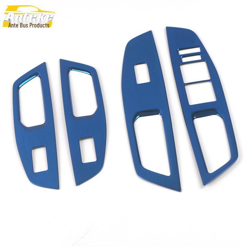 UNI-V Armrest Switch Sequin Sticker - Fits 22 Models, Glass Lift Decorative Frame Car Accessory