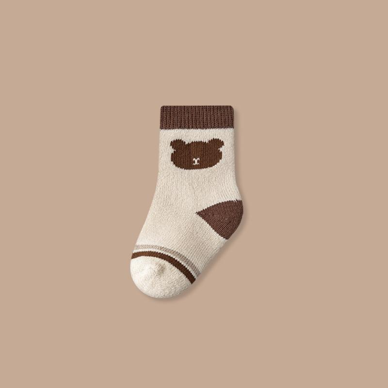 Baby Socks Soft Cartoon Terry Fleece Socks Plush Baby Cartoon Socks Boys Girls Thicken Warm Floor Kids Stockings Winter