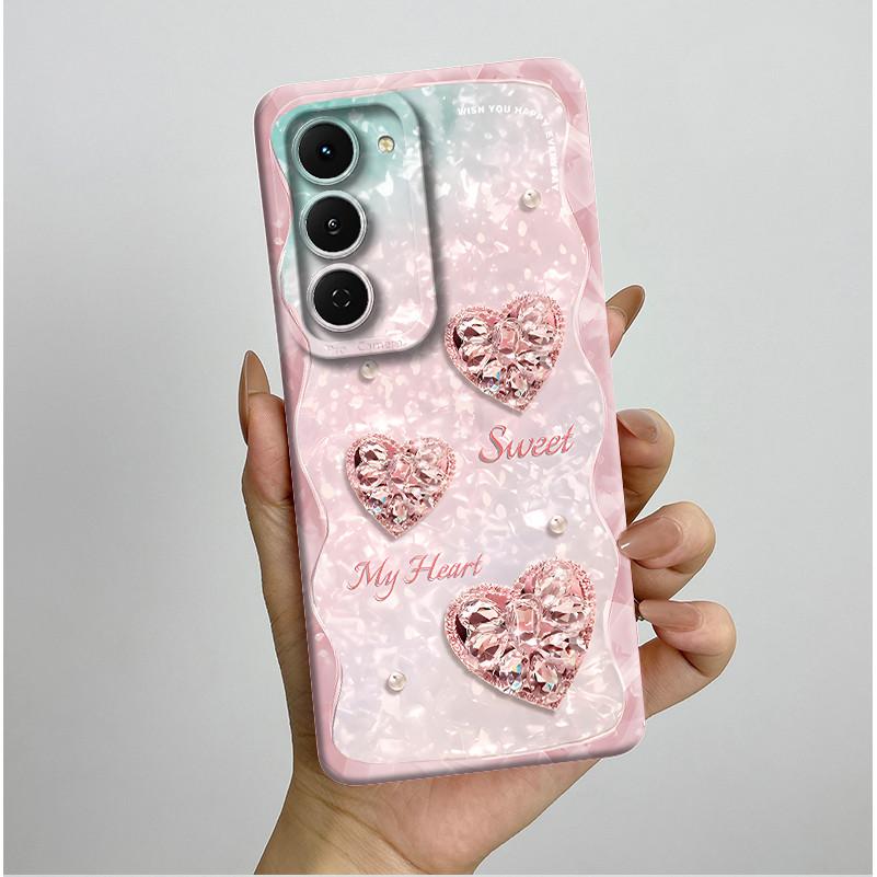Чехол для Tecno Spark 40 Pro 40Pro+ Plus 4G Эстетичный Цветочный Чехол для Телефона Тонкий Жидкий Силикон Защита от Падений Мягкий Чехол